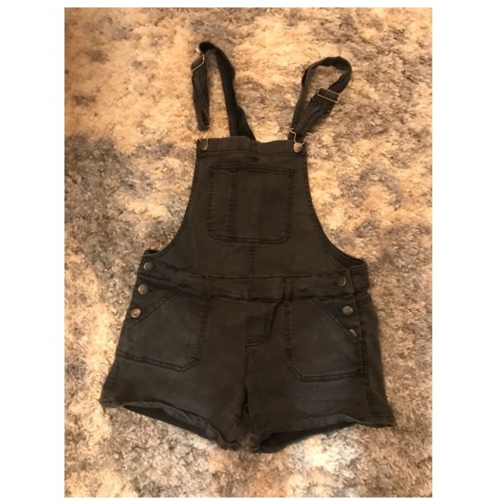 Black shorts overalls